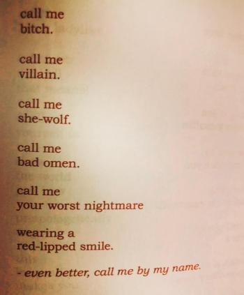 call me villain poem