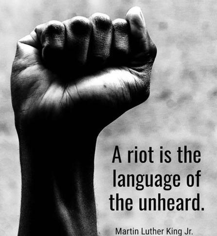 a riot is the voice of the unheard