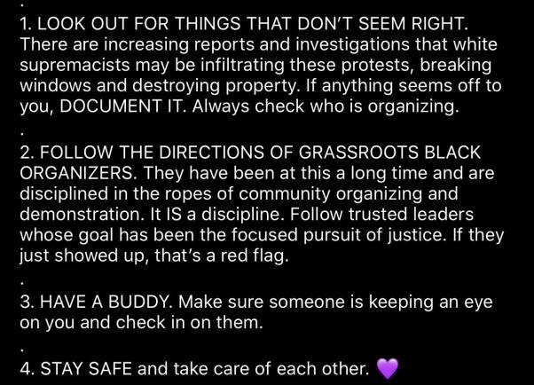 protest guidelines aoc 2